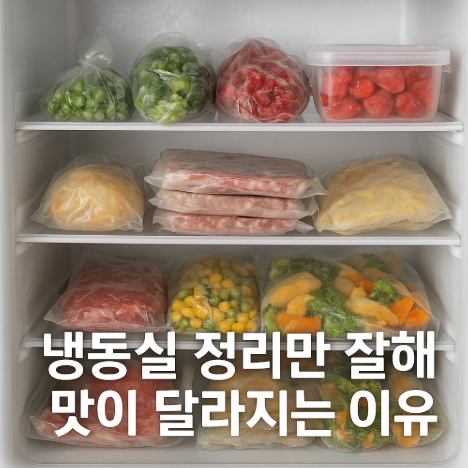 냉동실정리만잘해도맛이달라지는이유