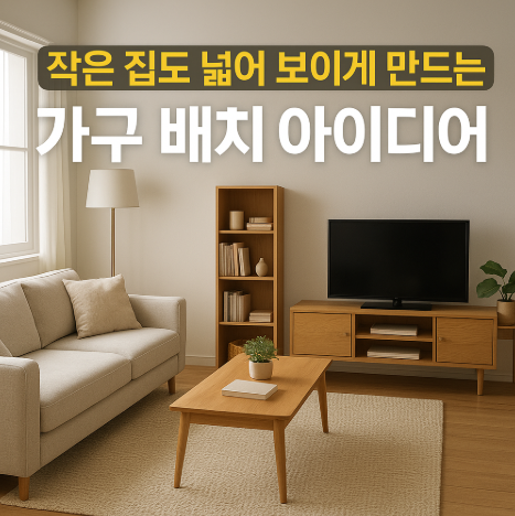 작은집도넓어보이게하는가구배치방법