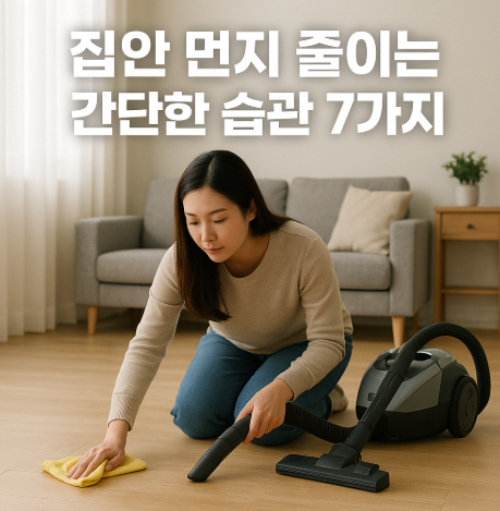집안먼지줄이는7가지습관