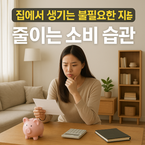 집에서발생하는불필요한지출줄이는법