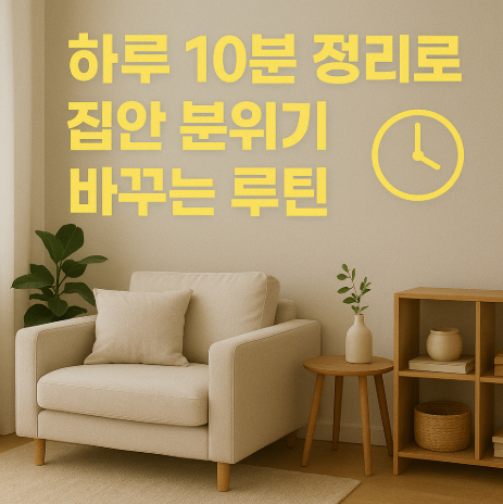 하루10분루틴집안청소방법