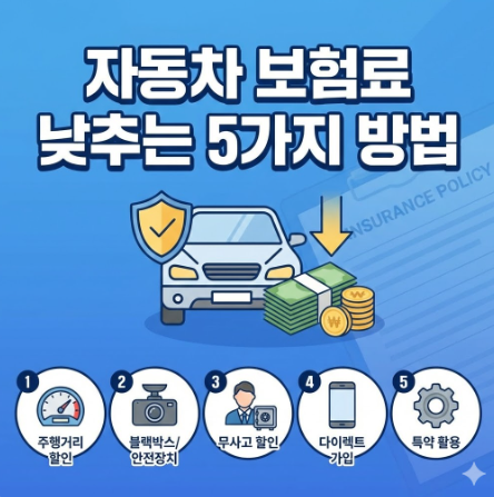 자동차보험료낮추는법
