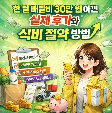 한달배달비30만원절약방법